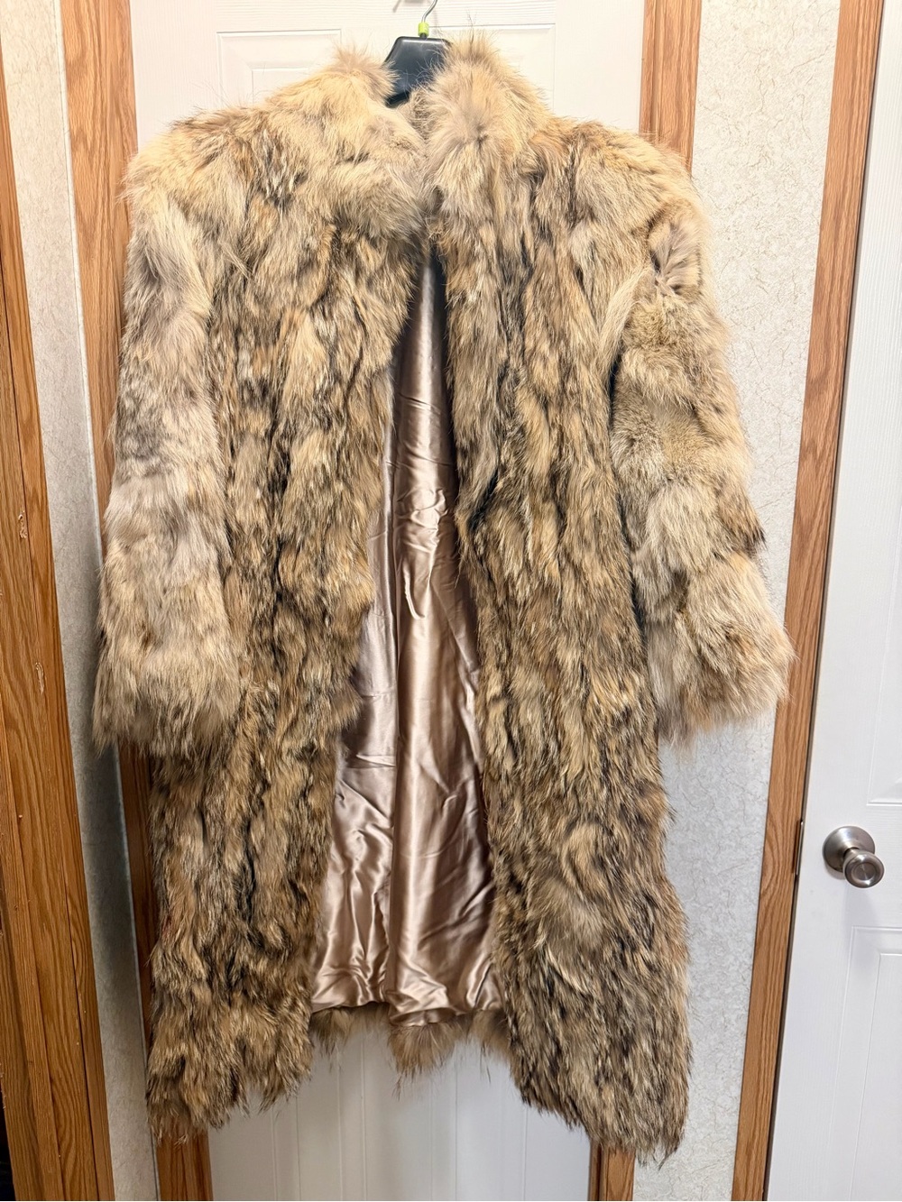 Luxurious Women's Faux Fur Long Coat - Golden Brown
